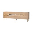 Comoda TV, Neostill, Leon, 180x59x35 cm, MDF , Bronz / Aur