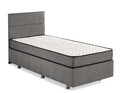 Saltea single, Base & Headboard, Niron, Argintiu, 120x38x200 cm, Cadru: OȚEL, Gri