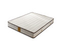 Saltea de pat, Niron, Visco Exclusive 140x190 cm Double Size Memory Foam Luxury Soft Mattress, Coperta: Tesatura de in, Alb/Maro
