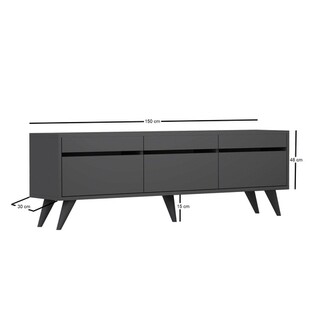 150x30x48 cm, Antracit