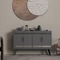 Comoda TV, Odessa, İlda, 120x30x80 cm, PAL, Antracit