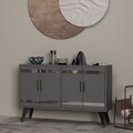 Comoda TV, Odessa, İlda, 120x30x80 cm, PAL, Antracit