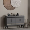 Comoda TV, Odessa, İlda, 120x30x80 cm, PAL, Antracit