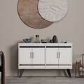 Comoda TV, Odessa, İlda, 120x30x80 cm, PAL, Alb