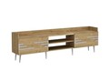 Comoda TV, Olivia, Adriana, 183.6x29.6x52.6 cm, PAL , Safir / Stejar
