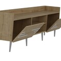 Comoda TV, Olivia, Adriana, 183.6x29.6x52.6 cm, PAL , Safir / Stejar