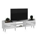 Comoda TV, Olivia, Adriana, 183.6x29.6x52.6 cm, PAL , Alb