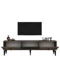 Comoda TV, Olivia, Asya, 180x44.6x29.6 cm, PAL , Nuc / Antracit