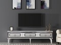 Comoda TV, Olivia, Karya, PAL , Alb / Argintiu