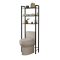 Raft pentru baie, Puqa Design, Otis, 52x150x24 cm, Metal, Negru