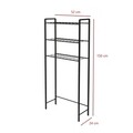 Raft pentru baie, Puqa Design, Otis, 52x150x24 cm, Metal, Negru