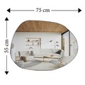 Oglinda decorativa, Siam, Liora, 55x75x2 cm, MDF , Transparent