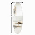 Oglinda Cheval, Siam, Venti, 40x120x2 cm, MDF , Transparent