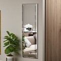Oglinda decorativa, Siam, Buhem, 40x120x2 cm, MDF , Alb