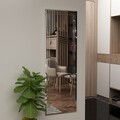 Oglinda decorativa, Siam, Buhem, 40x120x2 cm, MDF , Alb