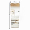 Oglinda Cheval, Siam, Vitros, 55x150x2 cm, MDF , Transparent/Negru