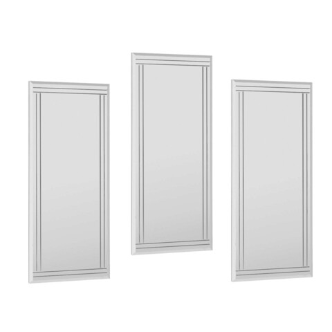 Set oglinzi decorative (3 bucăți), Siam, Mini Buhem, MDF , Transparent
