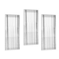 Set oglinzi decorative (3 bucăți), Siam, Mini Buhem, MDF , Transparent