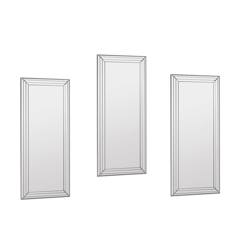 Set oglinzi decorative (3 bucăți), Siam, Mini Neom, MDF , Transparent