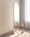 Oglinda decorativa, Siam, Emma, 50x160x2 cm, MDF , Natural