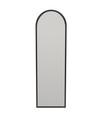 Oglinda decorativa, Siam, Emma, 50x160x2 cm, MDF , Negru