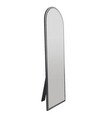 Oglinda decorativa, Siam, Emma, 50x160x2 cm, MDF , Negru