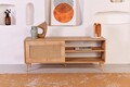 Comoda TV, Wolina, Hazeran 140, 138x55x41 cm, PAL, Stejar