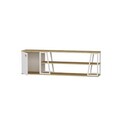 Comoda TV, Arnetti, Lissa Dolapli Tv Stand, 160x30x48 cm, PAL, Safir / Alb
