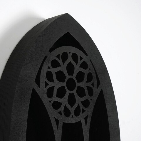 Organizator, Evila Originals, Meh207-S, 45x20x6 cm, Lemn, Negru