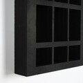 Organizator, Evila Originals, Meh207-S, 45x20x6 cm, Lemn, Negru