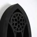 Organizator, Evila Originals, Meh207-S, 45x20x6 cm, Lemn, Negru
