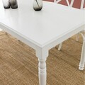 Set masa extensibila si 4 scaune, Hanah Home, Albero27, Alb