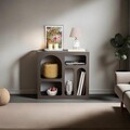 Consola, Glenevis, Lesa, 80x74x35 cm, PAL, Antracit