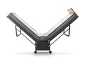 Pat pliabil, Hebbville, Diamond, 90x35x190 cm, Metal, Negru