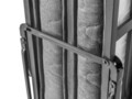 Pat pliabil, Hebbville, Diamond, 90x35x190 cm, Metal, Negru