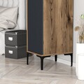 Dulap pentru haine, Hommy Craft, Kumsal S, 40x47 cm, PAL, Nuc / Antracit