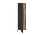 Dulap pentru haine, Hommy Craft, Kumsal S, 40x47 cm, PAL, Nuc / Antracit