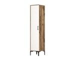 Dulap pentru haine, Hommy Craft, Kumsal S, 40x47 cm, PAL, Nuc/Alb