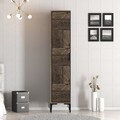 Dulap pentru haine, Hommy Craft, Kumsal P, 40x47 cm, PAL, Nuc / Antracit