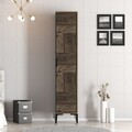 Dulap pentru haine, Hommy Craft, Kumsal P, 40x47 cm, PAL, Nuc / Antracit