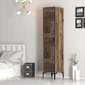 Dulap pentru haine, Hommy Craft, Kumsal P, 40x47 cm, PAL, Nuc / Antracit