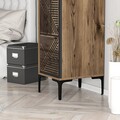 Dulap pentru haine, Hommy Craft, Kumsal P, 40x47 cm, PAL, Nuc / Antracit