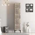 Dulap pentru haine, Hommy Craft, Kumsal P, 40x47 cm, PAL, Nuc/Alb