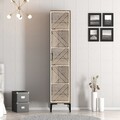 Dulap pentru haine, Hommy Craft, Kumsal P, 40x47 cm, PAL, Nuc/Alb