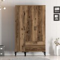 Dulap pentru haine, Hommy Craft, Kumsal ST, 120x47 cm, PAL, Maro