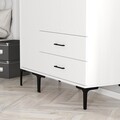 Dulap pentru haine, Hommy Craft, Kumsal ST, 120x47 cm, PAL, Alb