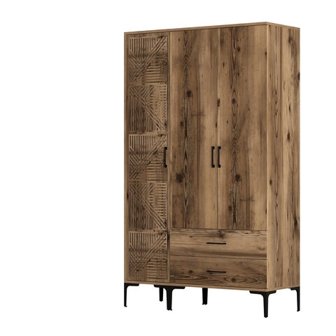 Dulap pentru haine, Hommy Craft, Kumsal PT, 120x47 cm, PAL, Maro