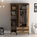 Dulap pentru haine, Hommy Craft, Kumsal PT, 120x47 cm, PAL, Maro