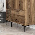 Dulap pentru haine, Hommy Craft, Kumsal PT, 120x47 cm, PAL, Maro