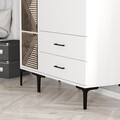 Dulap pentru haine, Hommy Craft, Kumsal PT, 120x47 cm, PAL, Alb